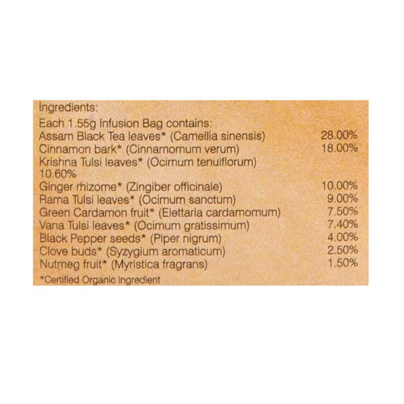 Orgenik: Shop Masala Chai 25 Teabags from the brand Organic Wellness