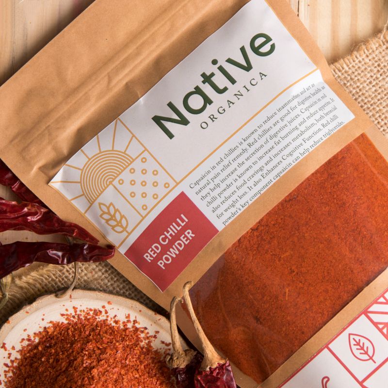 Orgenik: Cold Pressed Red Chilli Powder from the brand Native Organica 