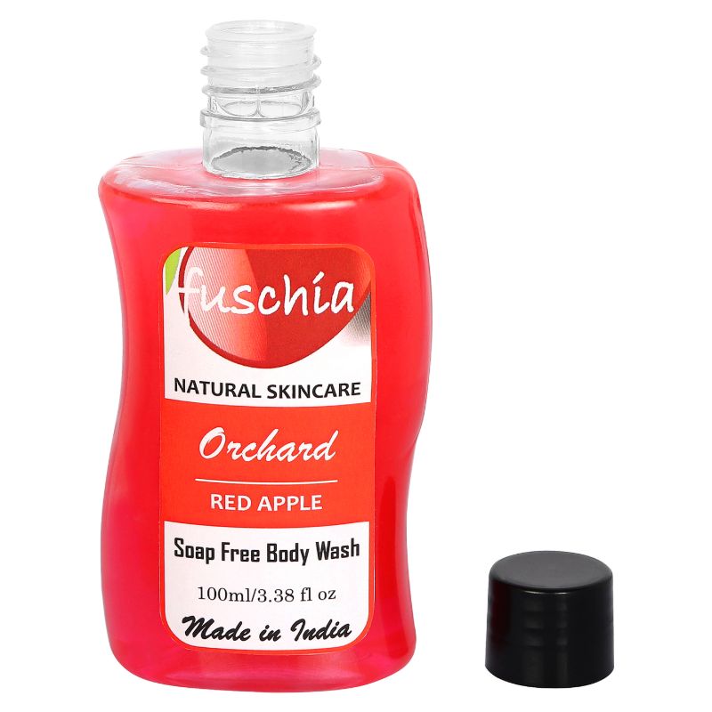Orgenik: Orchard Red Apple Soap Free Body Wash from the brand Fuschia 