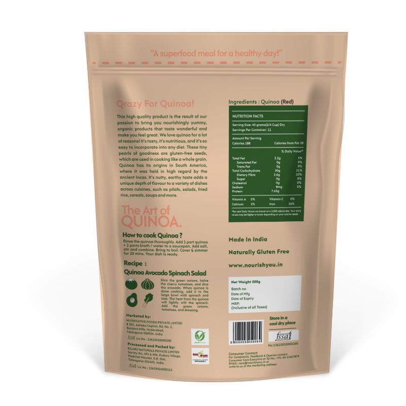 Orgenik: Red Quinoa from brand Nourish You