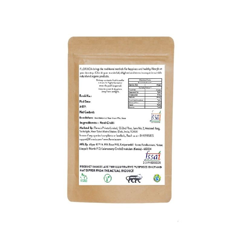 Orgenik: Red Chilli Powder from brand Florocia