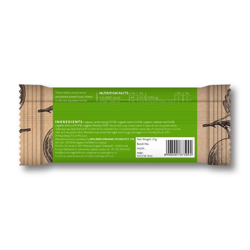 Orgenik: Shop Amla Bar (Pack of 6) from the brand Nourish Organics
