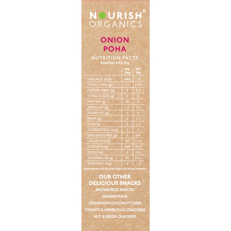 Orgenik: Shop Onion Poha from the brand Nourish Organics