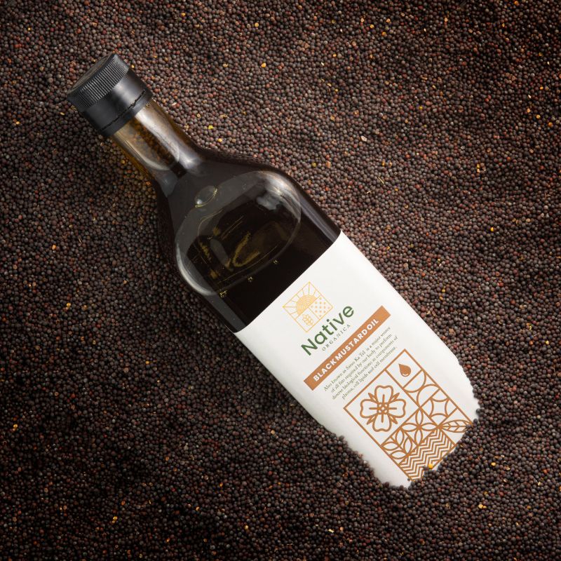 Orgenik: Cold Pressed Black Mustard Oil from the brand Native Organica 