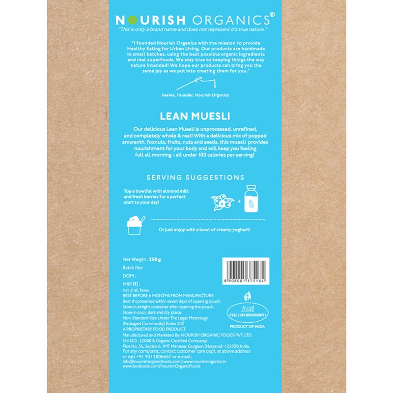 Orgenik: Shop Lean Muesli from the brand Nourish Organics