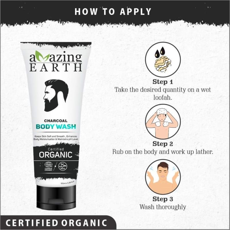 Orgenik: Shop Charcoal Body Wash from the brand AMAzing EARTH Vegetal