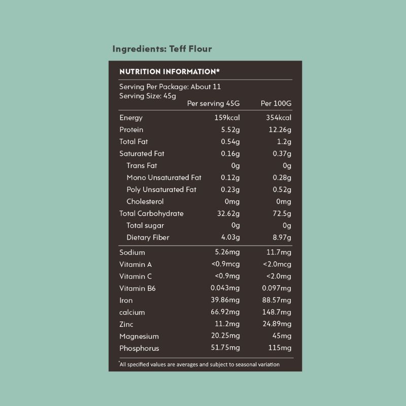 Orgenik: Teff Flour from brand Nourish You