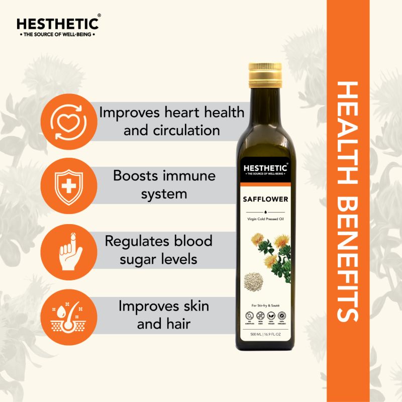 Orgenik: Organic Virgin Cold-Pressed Safflower Seed Oil from the brand Hesthetic