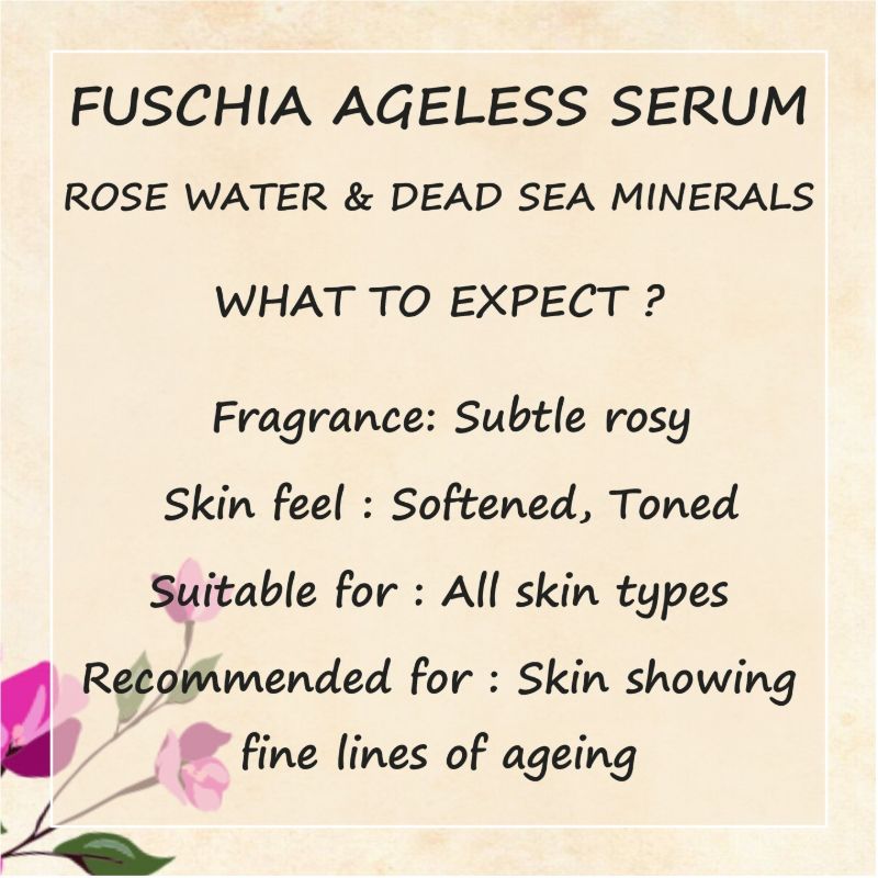 Orgenik: Fuschia Ageless Serum Rose Water & Dead Sea Minerals from the brand Fuschia 