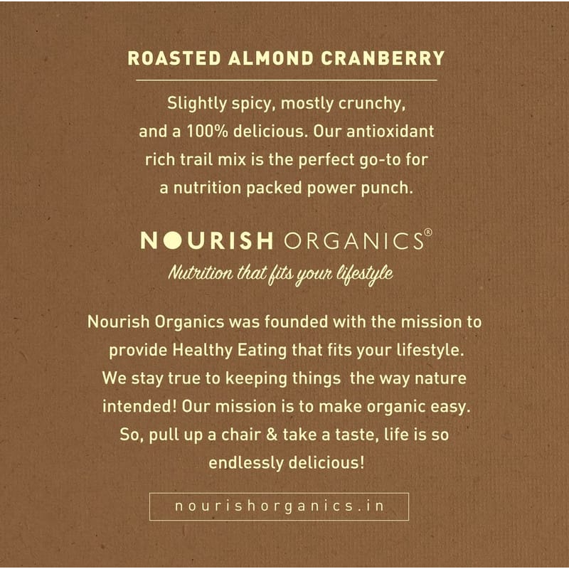Orgenik: Shop Roasted Almond Cranberry (Pack of 4) from the brand Nourish Organics