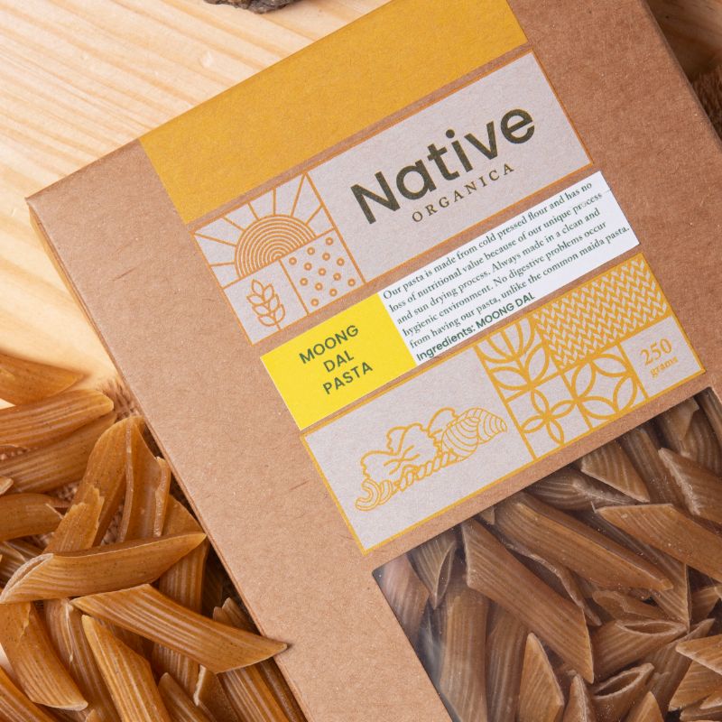 Orgenik: Organic Whole Grain Pasta (Moong) from the brand Native Organica 
