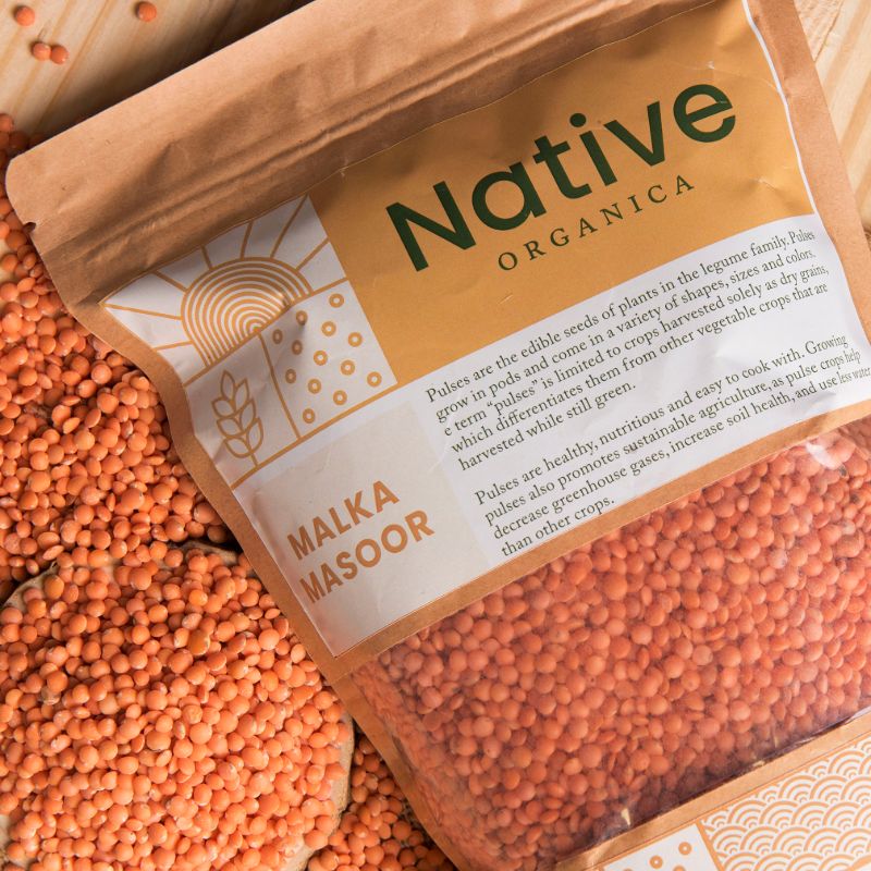 Orgenik: Masoor Whole Washed from the brand Native Organica 