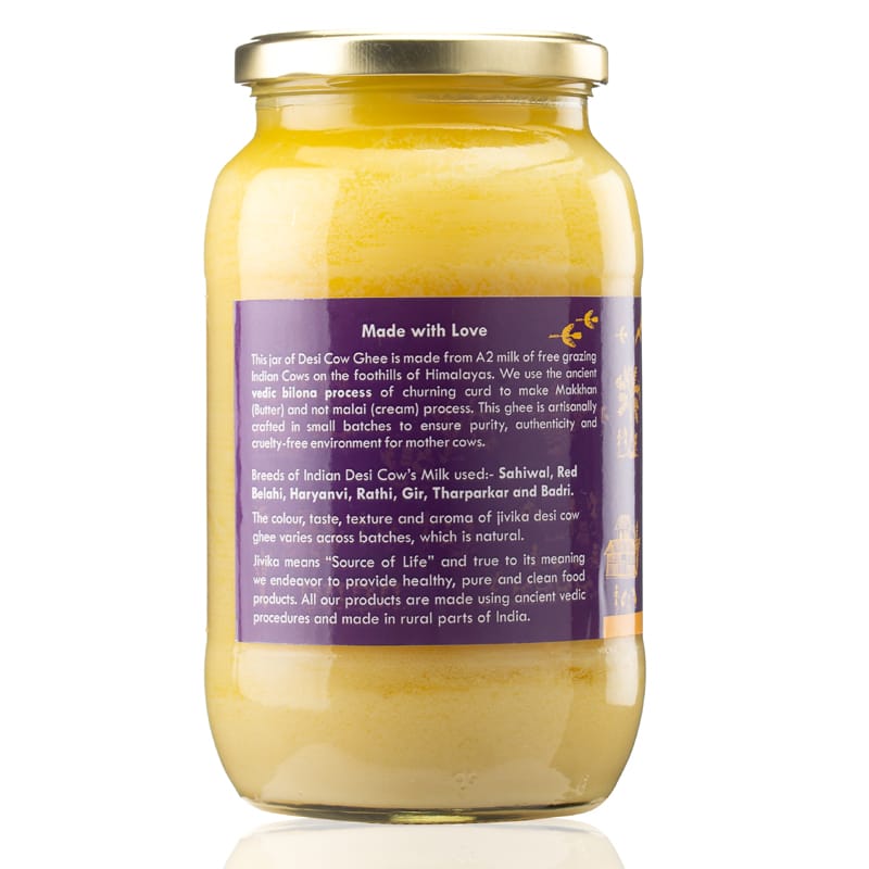 Orgenik: Shop Desi Cow Ghee 1000ml from the brand Jivika Naturals