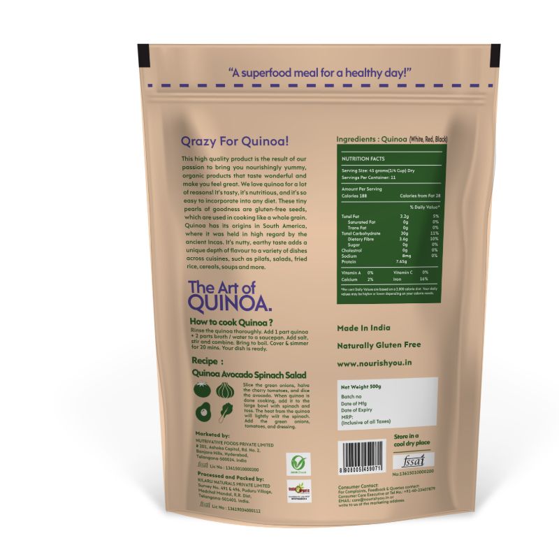 Orgenik: Tricolor Quinoa from brand Nourish You