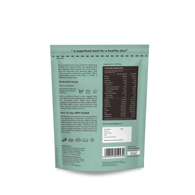 Orgenik: Teff Flour from brand Nourish You