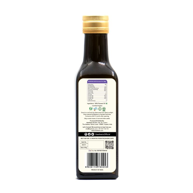 Orgenik: Organic Virgin Cold-Pressed Flaxseed Oil from the brand Hesthetic