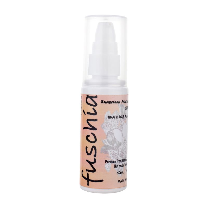 Orgenik: Fuschia SPF-50 Sunscreen Matte Gel from the brand Fuschia 