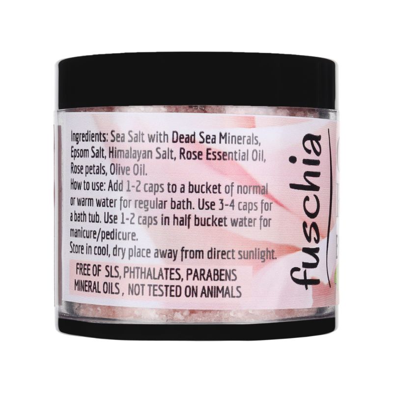 Orgenik: Crystal Rose Bath Salt (100grams) from the brand Fuschia 