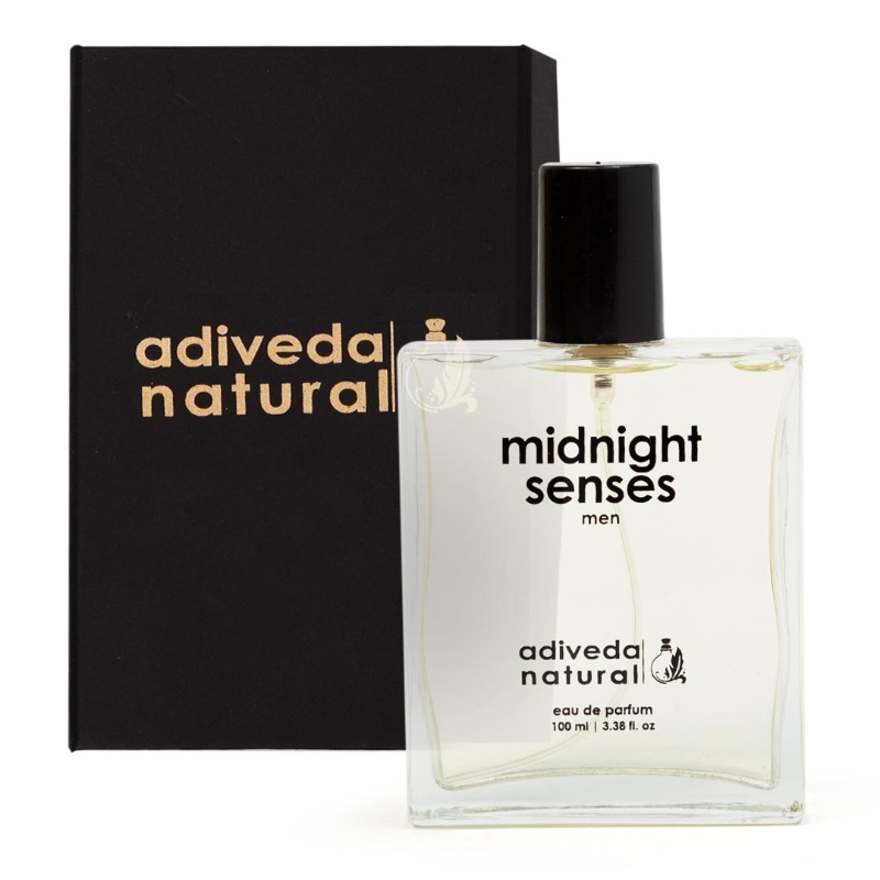 Orgenik: Shop Midnight Senses Perfume For Men - Spicy Woody Fragrances Eau de Parfum from the brand Adiveda Naturals