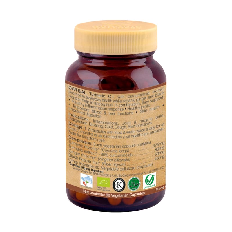 Orgenik: Shop Turmeric C+ 90 Capsules from the brand Organic Wellness