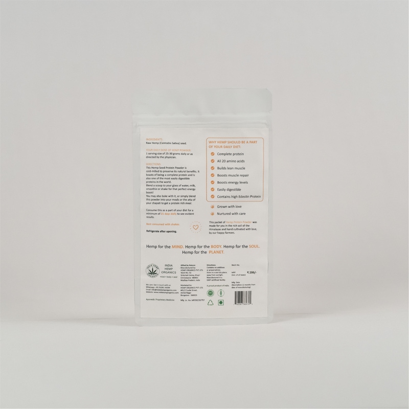 Orgenik: Shop Hemp Protein Powder 100gramss from the brand India Hemp Organic