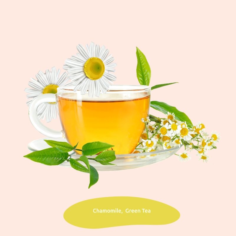 Orgenik: Chamomile Green Tea Leaf for Good Sleep & Stress Relief made with 100% Whole Leaf and Chamomile Flowers for Weight Loss 20 Pyramid Tea Bags from brand Freshleaf