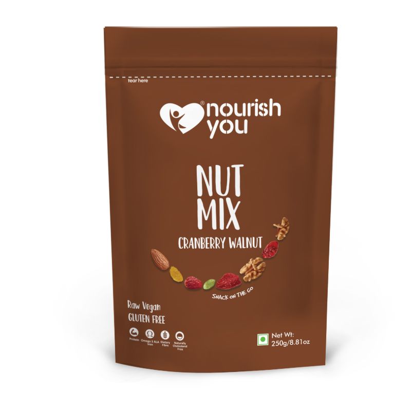 Buy Cranberry Walnut Nut Mix from the brand Nourish You on Orgenik