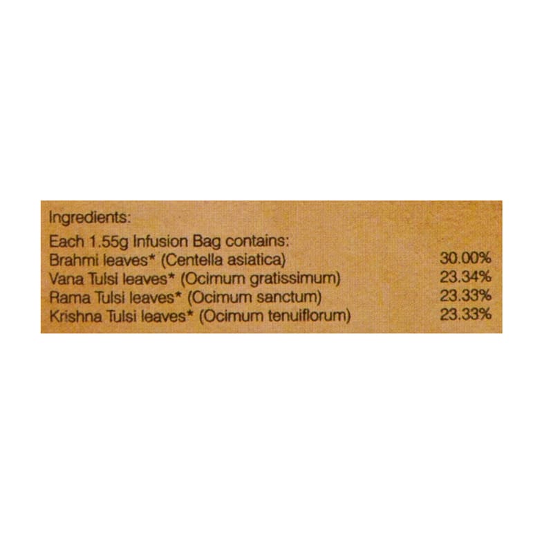 Orgenik: Shop Tulsi Brahmi 25 Teabags from the brand Organic Wellness