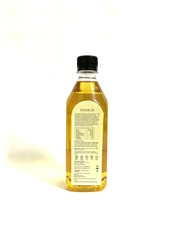 Orgenik: Shop Sesame Oil - Cold Pressed | Single Origin from brand Sarvm Naturals