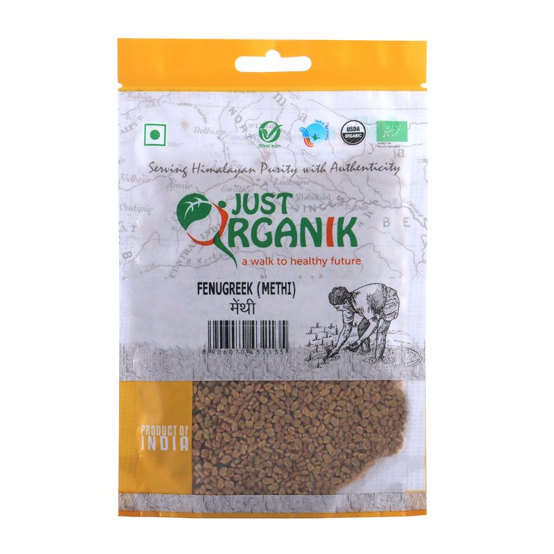 Orgenik: Fenugreek (Methi) from brand Just Organik