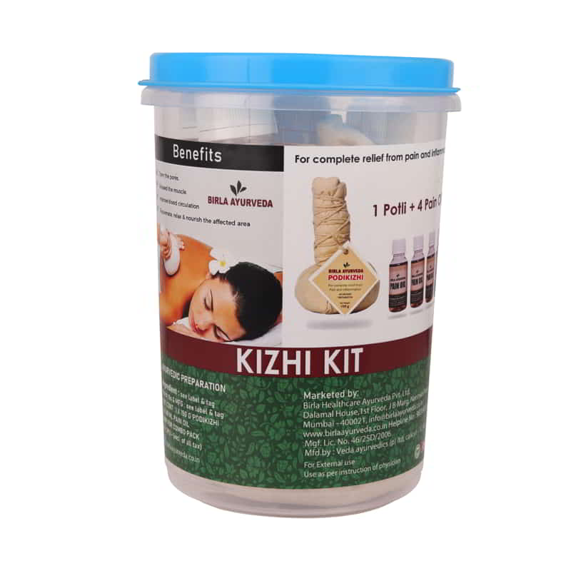 Orgenik: Shop Kizhi Kit - Potli and 4 Pain Oil for Muscle Relief