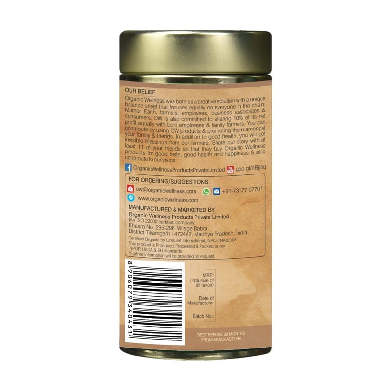 Orgenik: Shop The Original Tulsi 100 g Tin Pack from the brand Organic Wellness