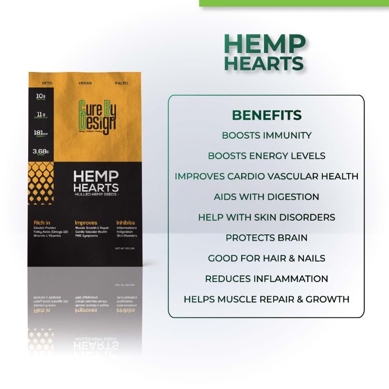 Orgenik: Hemp Hearts from the brand Cure by Design