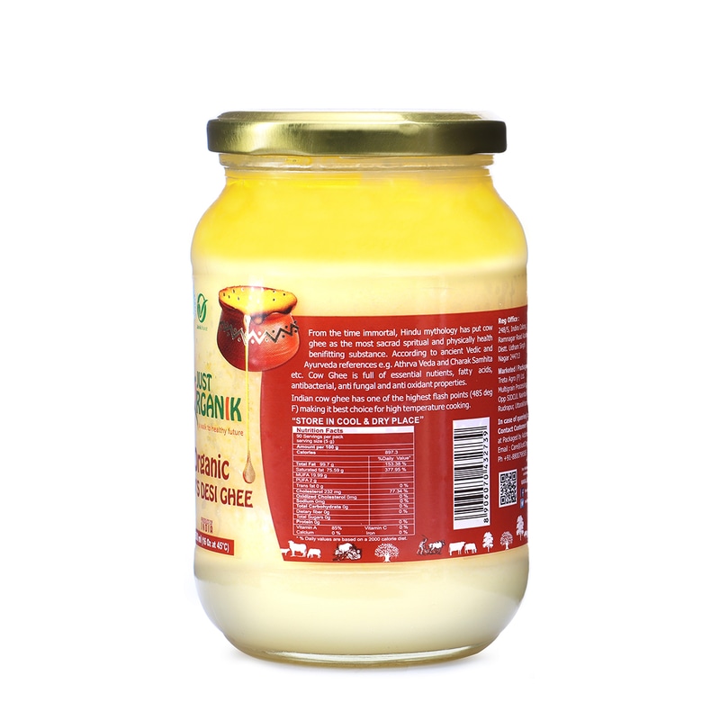 Orgenik: Cow Desi Ghee from brand Just Organik