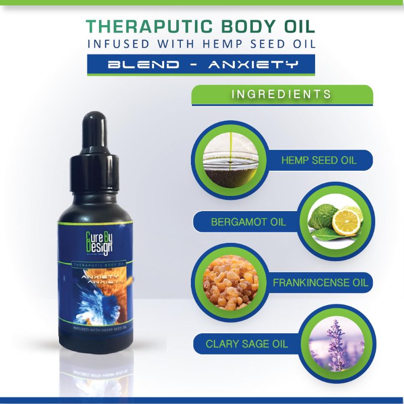 Orgenik: Therapeutic Healing Blend (Anxiety) from the brand Cure By Design
