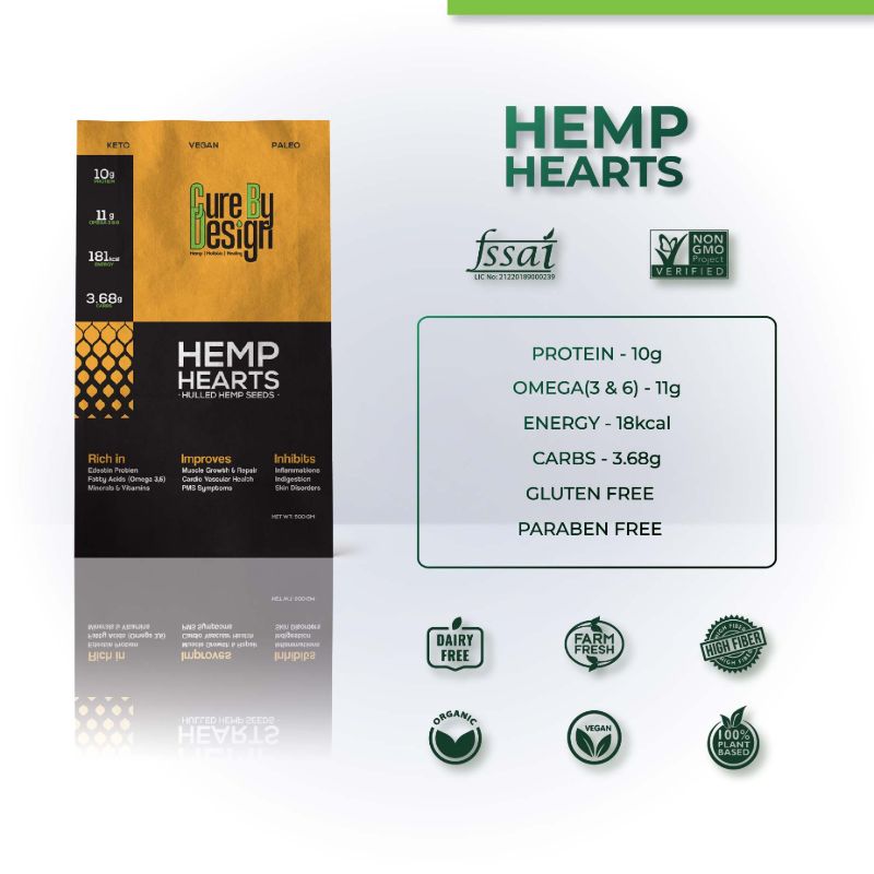 Orgenik: Hemp Hearts from the brand Cure by Design