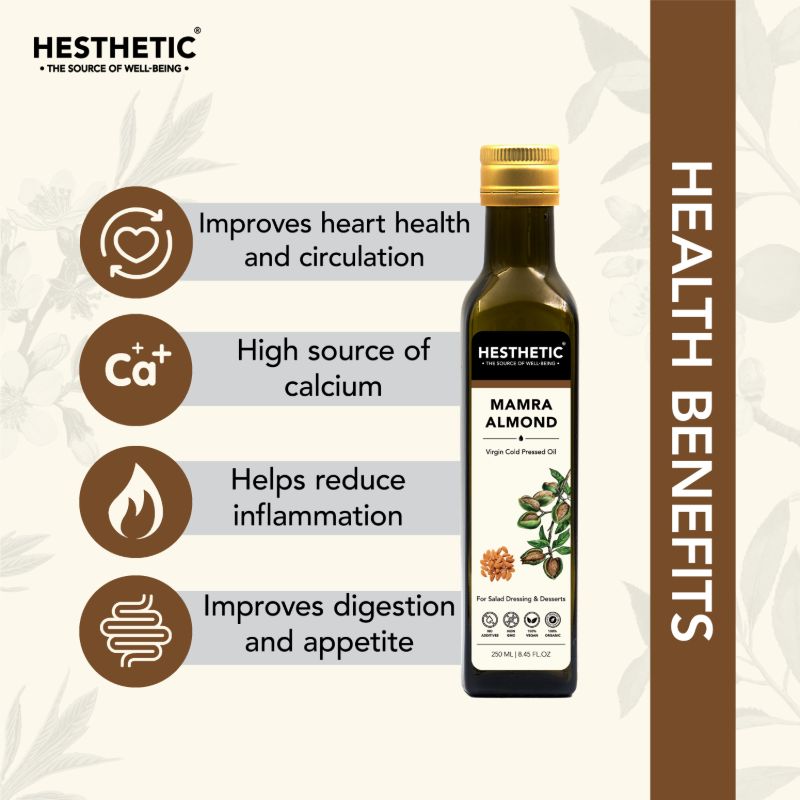 Orgenik: Organic Virgin Cold-Pressed Mamra Almond Oil from the brand Hesthetic
