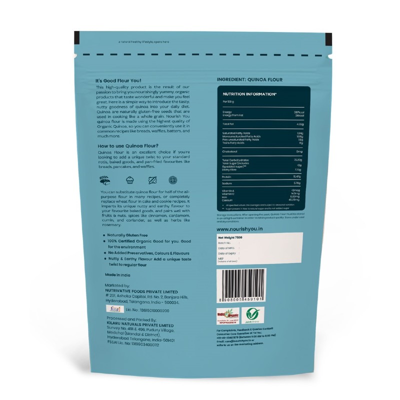 Orgenik: Quinoa Flour from brand Nourish You
