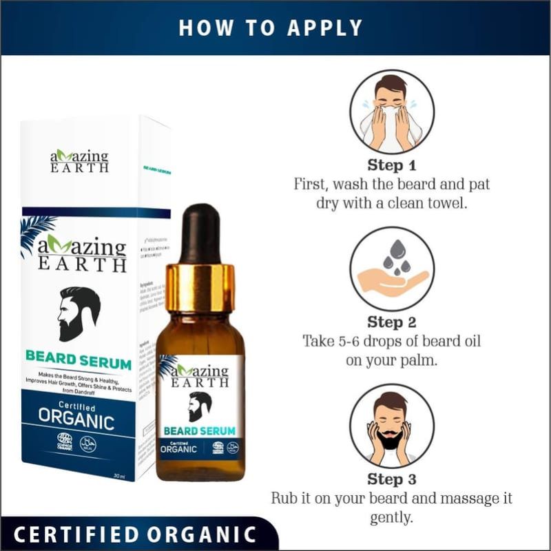 Orgenik: Shop Beard Serum from the brand AMAzing EARTH Vegetal