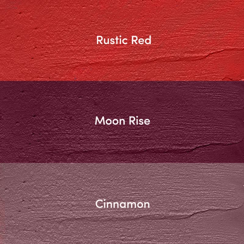 Orgenik: Mini lipstick Combo - Play It Cool (cinnamon + Moonrise + rustic red) from the brand Klome Essentials