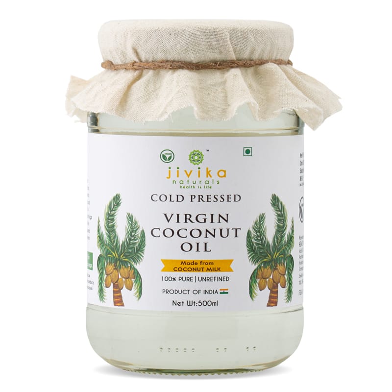 Orgenik: Shop Cold Pressed Virgin Coconut Oil 1ltr from the brand Jivika Naturals