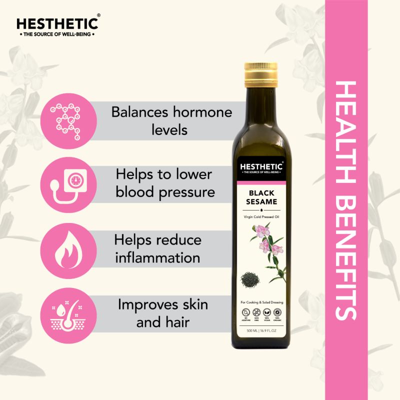 Orgenik: Organic Virgin Cold-Pressed Black Sesame Seed Oil from the brand Hesthetic