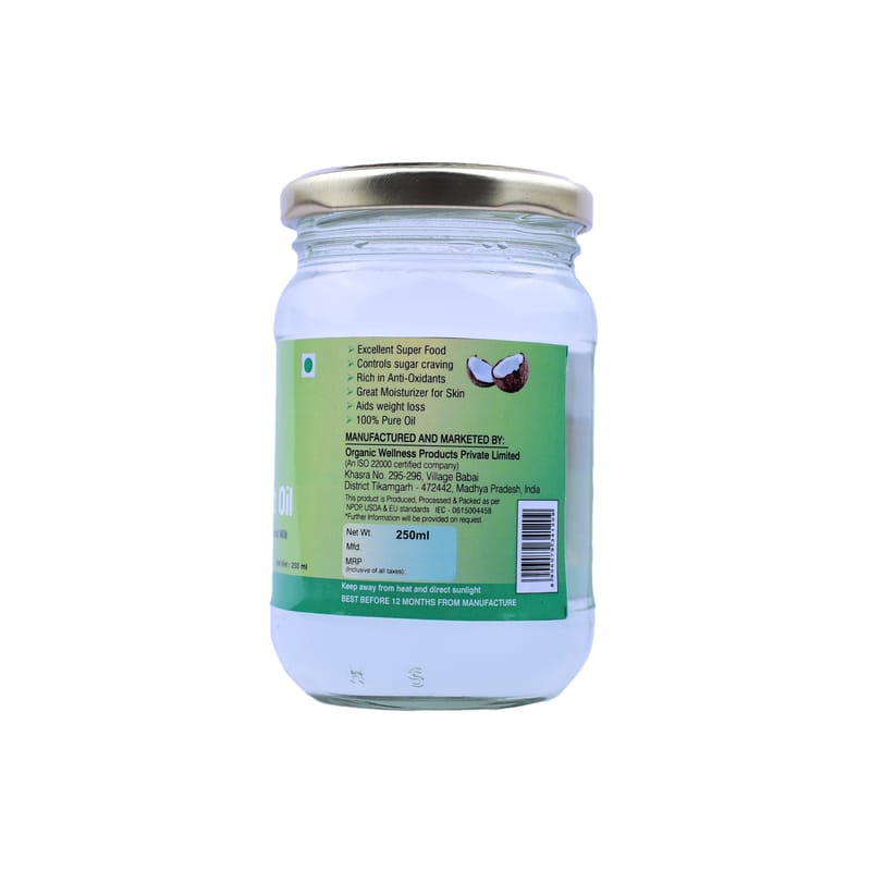 Orgenik: Shop Virgin Coconut Oil 250 ml from the brand Organic Wellness