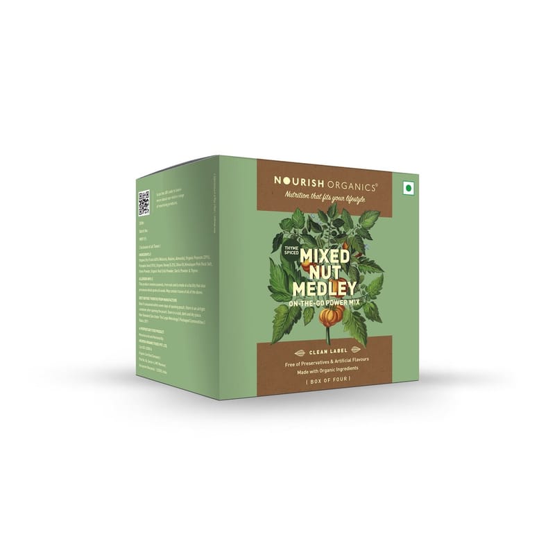 Orgenik: Shop Mixed Nut Medley (Pack of 4) from the brand Nourish Organics