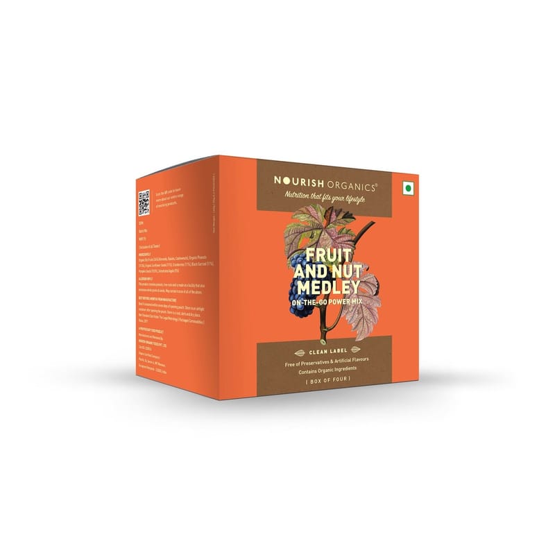 Orgenik: Shop Fruit and Nut Medley (Pack of 4) from the brand Nourish Organics