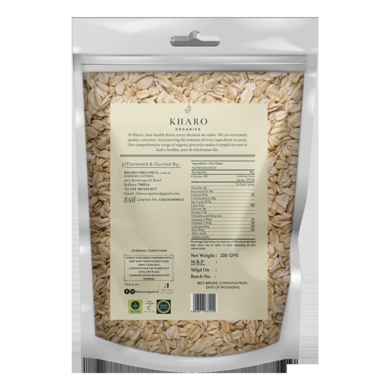 Orgenik: Shop Organic Oats  from the brand Kharo Organics