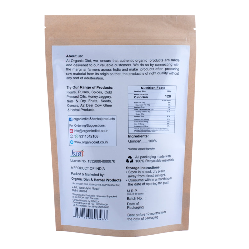 Orgenik: Shop Organic Quinoa from the brand Organic Diet