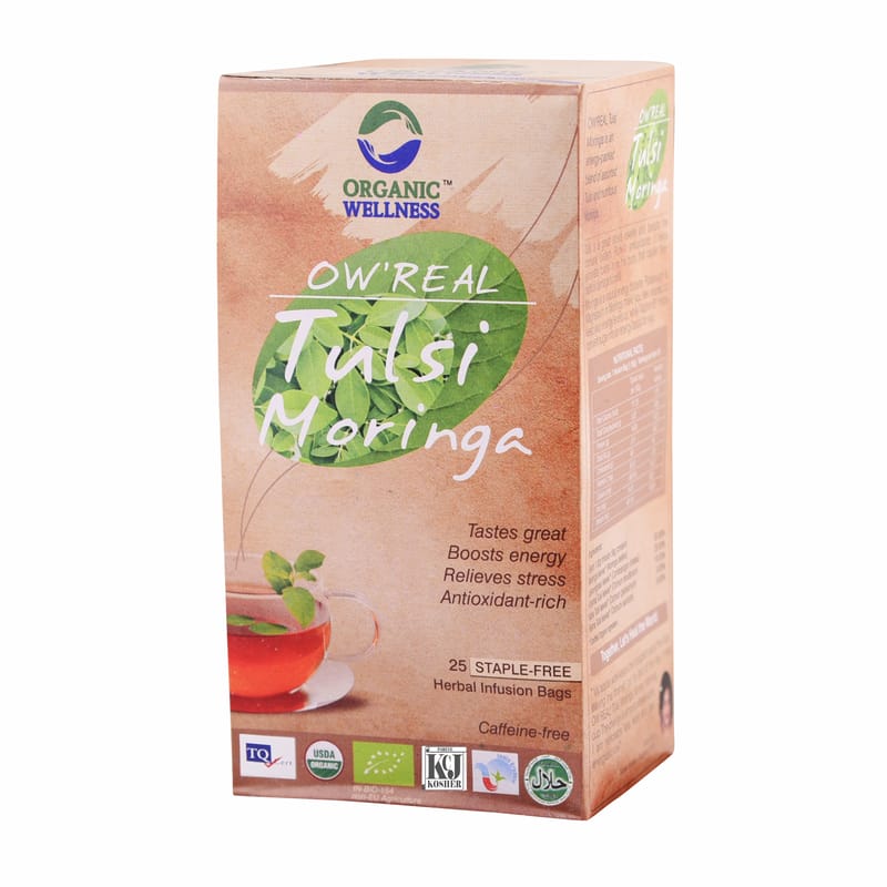 Orgenik: Shop Tulsi Moringa 25 Teabags from the brand Organic Wellness