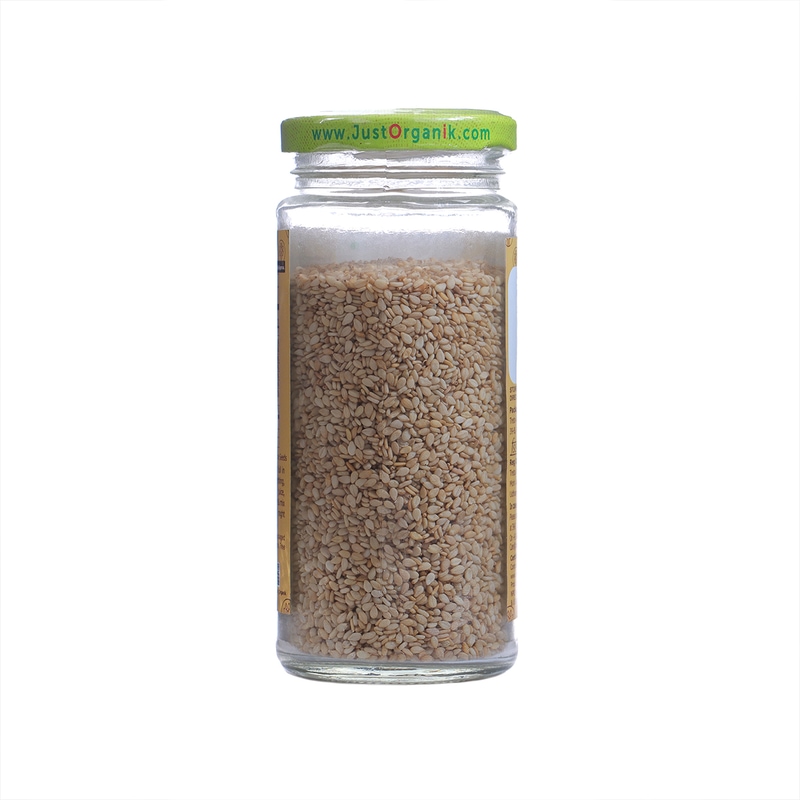 Orgenik: White Sesame Seeds from brand Just Organik