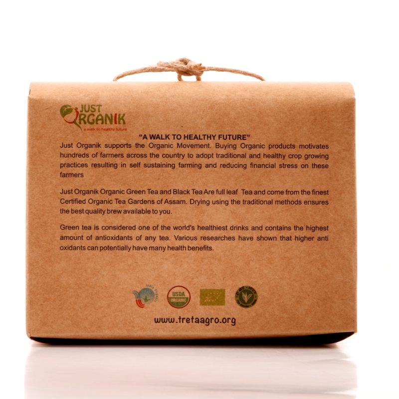 Orgenik: Tulsi-Green Tea Bags from brand Just Organik
